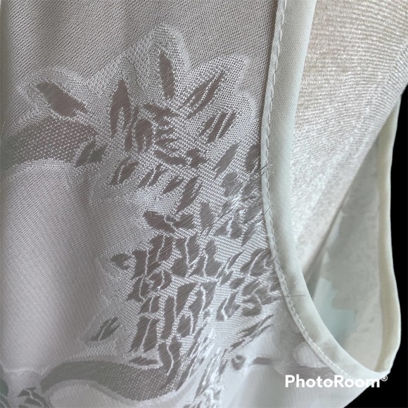 Vintage Victoria’s Secret Gold Label 2 Piece Sheer White Bias Gown & Top Set - Picture 15 of 16